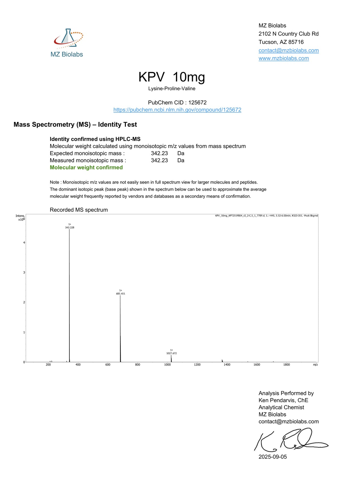 KPV Pen 15mg / 2ml