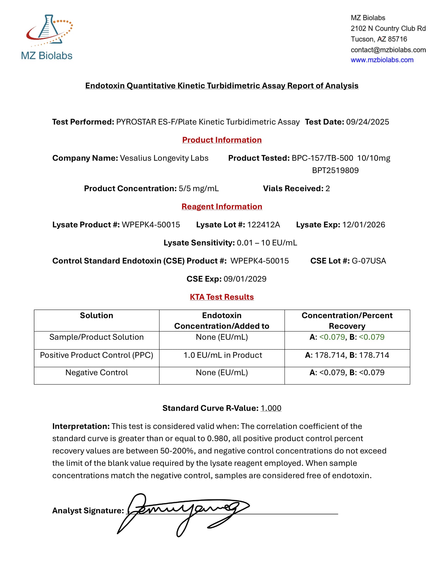 BPC-157, 10mg/TB-500, 10mg
